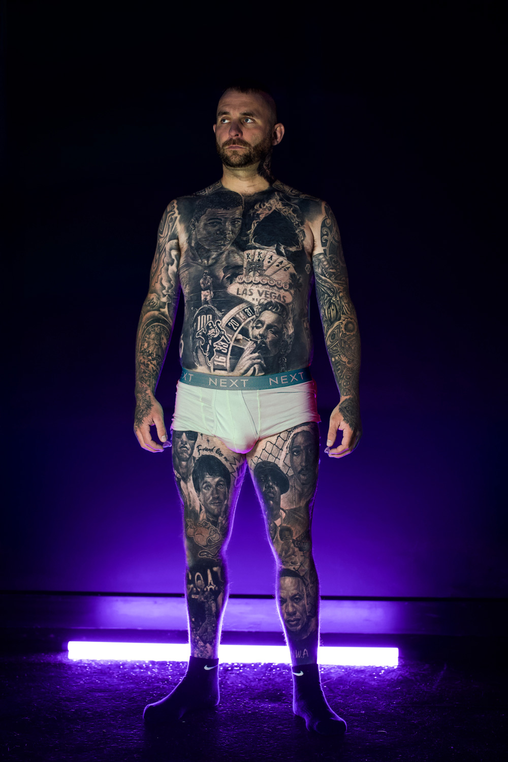 Full body suit tattoo